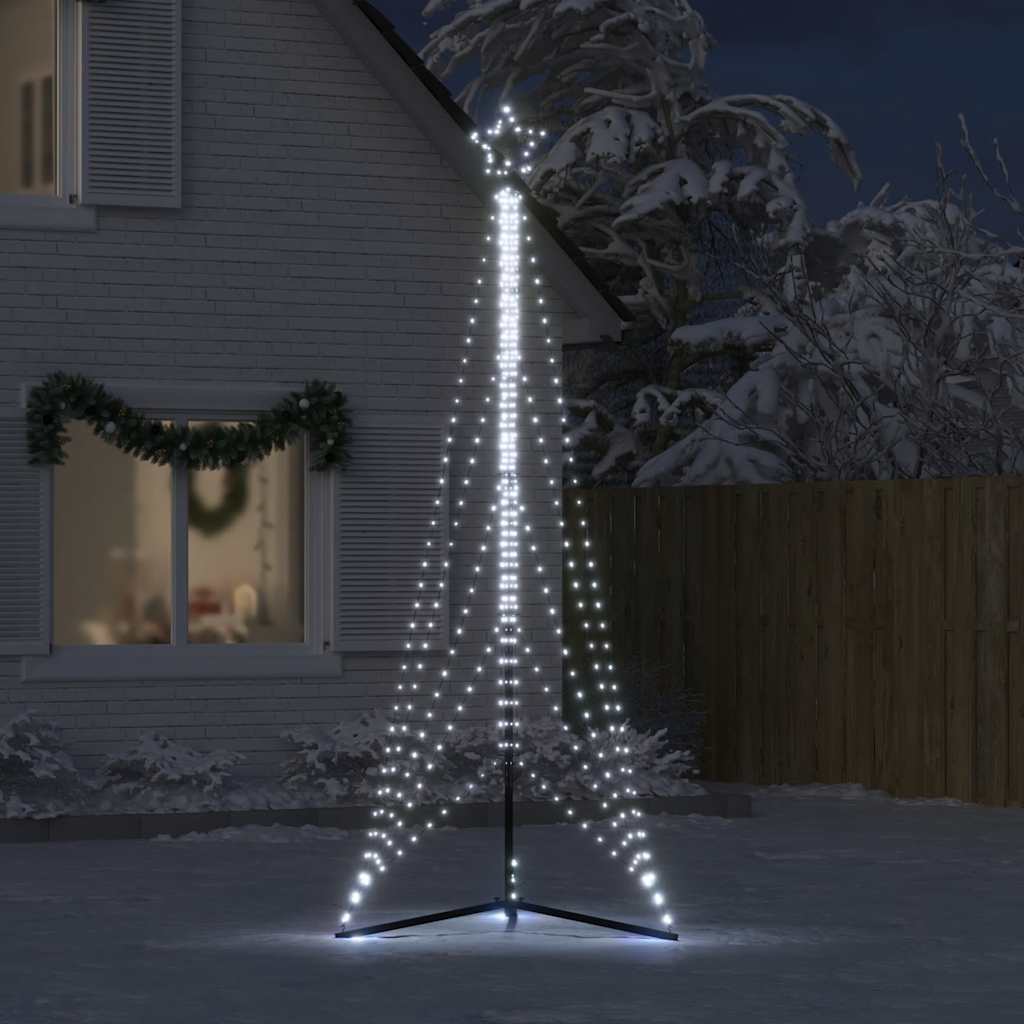 LED árvore de natal 525 leds branco frio 302 cm