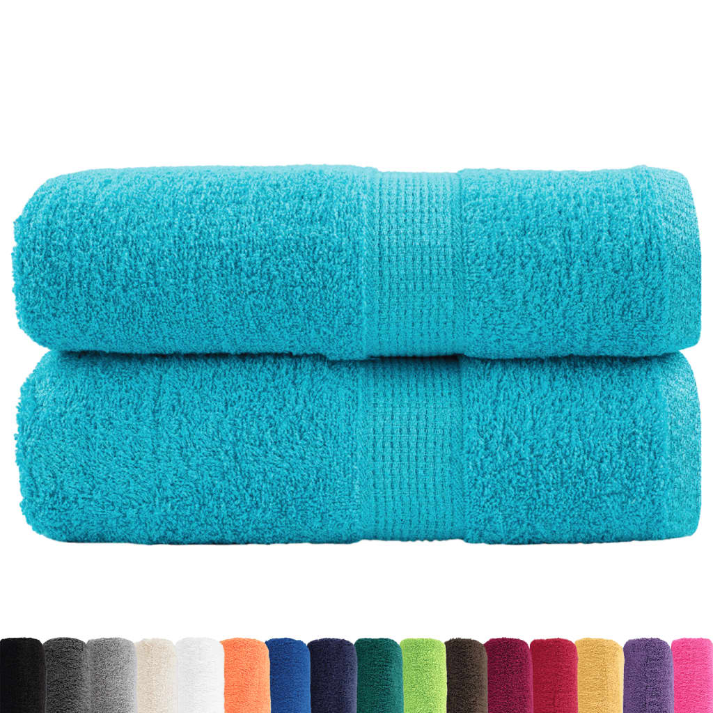 Toalhas de bidé premium solund 2 pcs 30x50 cm 600 gsm turquesa