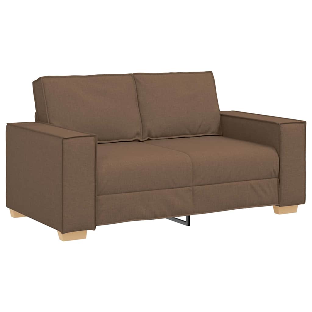 Sofá de 2 lugares marrom 160x78x84 cm tecido