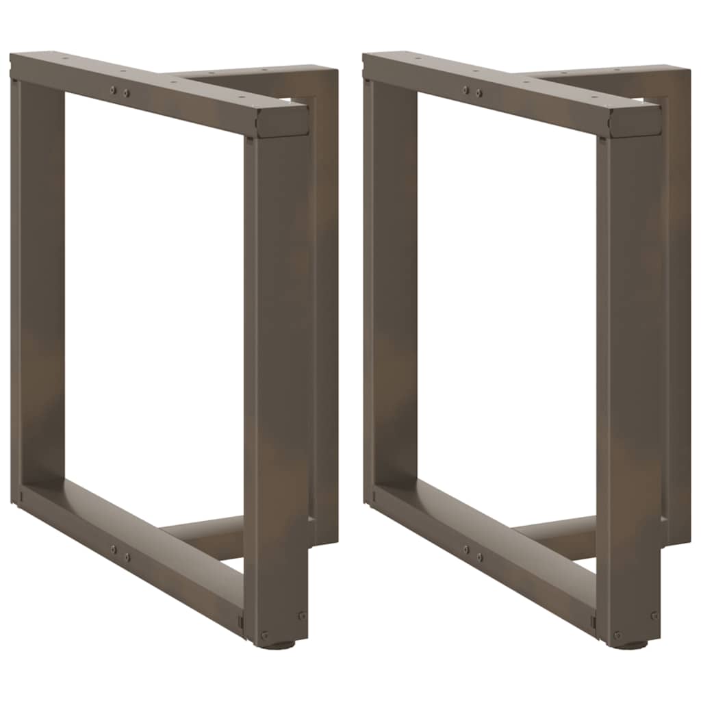Pés de mesa de jantar em forma de t, 2 peças, preto, 70x35x(72-73) cm, aço