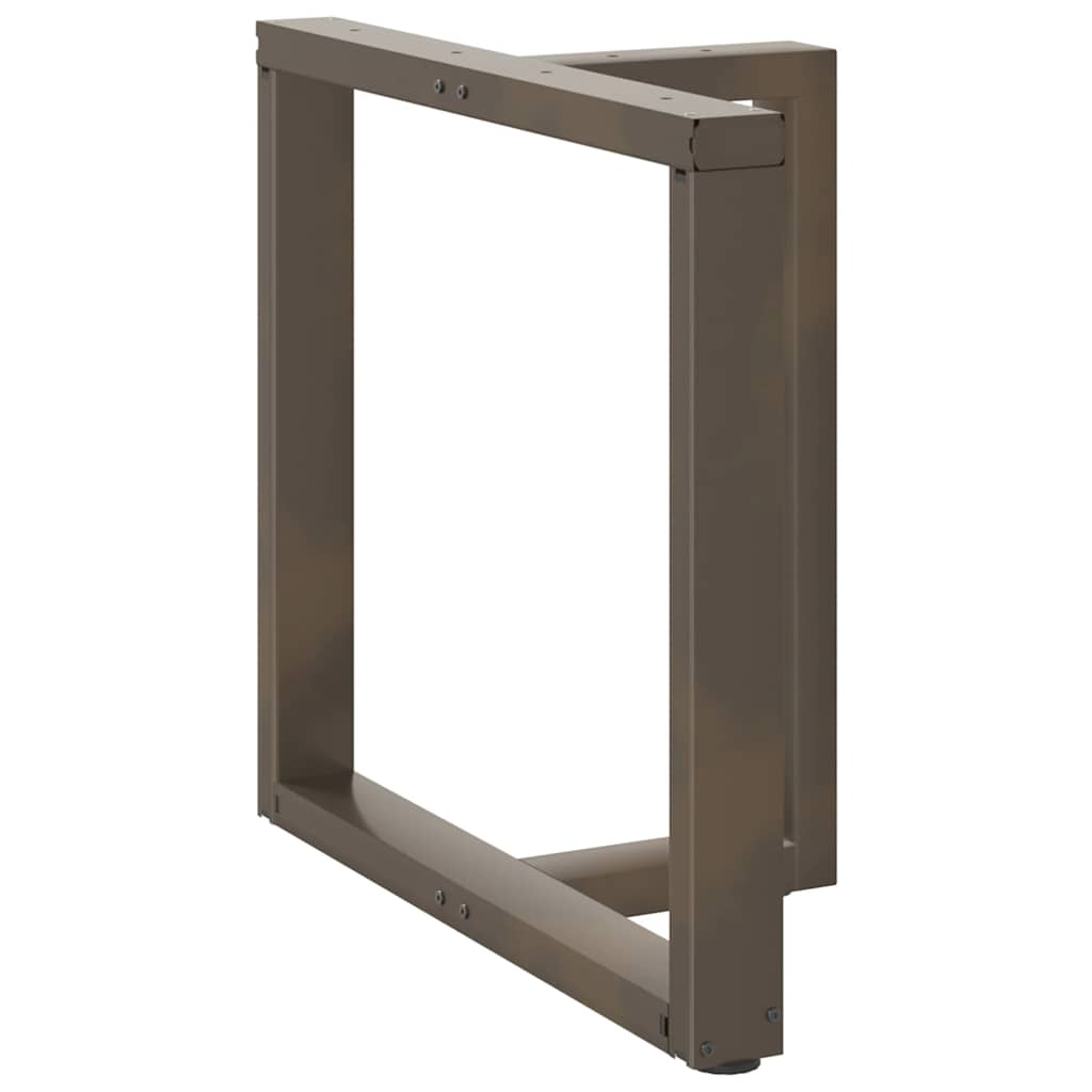 Pés de mesa de jantar em forma de t, 2 peças, preto, 70x35x(72-73) cm, aço