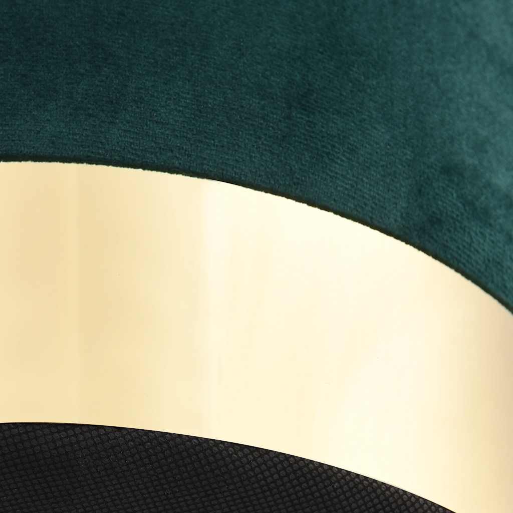 Banco 28 x 36 cm veludo verde-escuro e dourado
