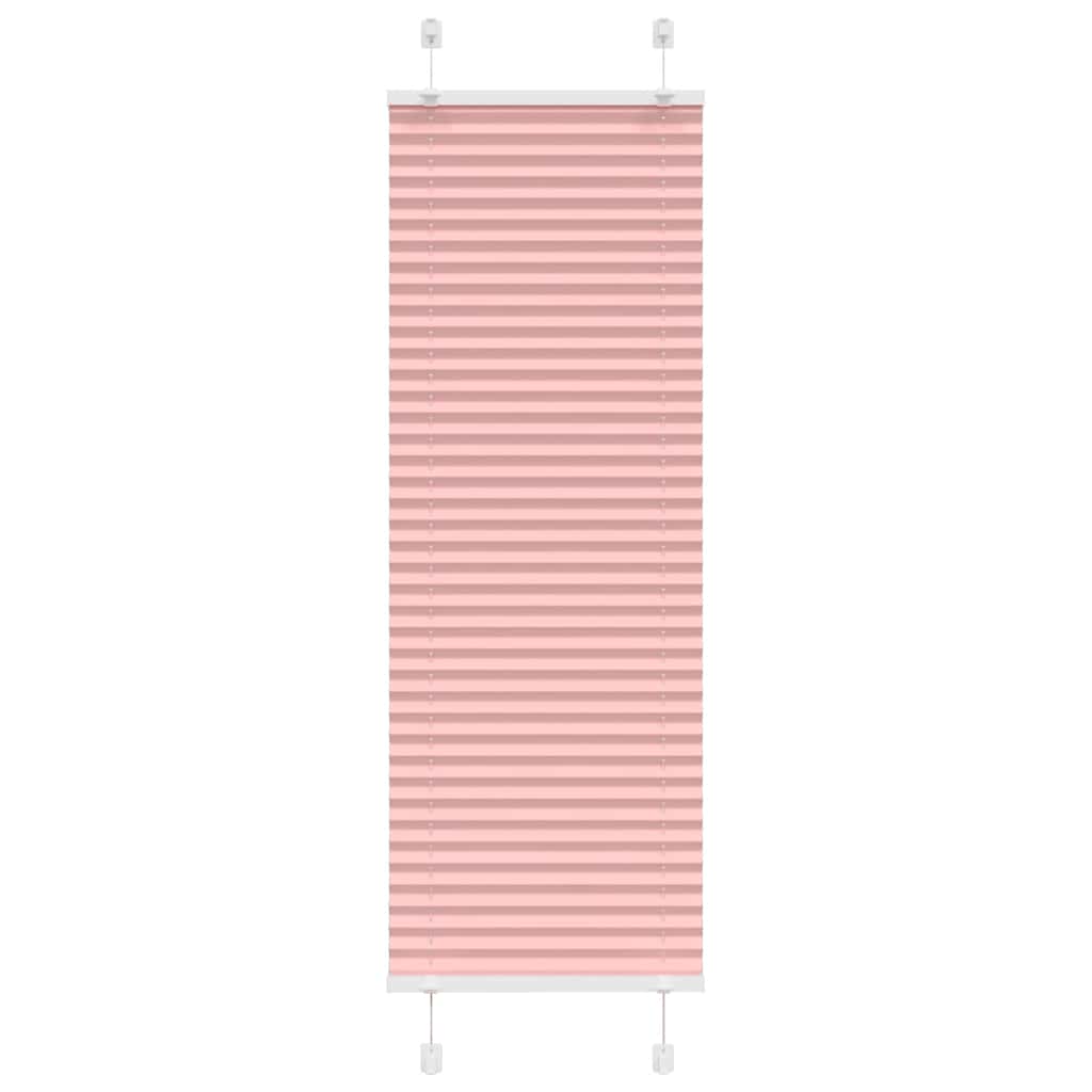 Rosa plissada cega 40x150 cm largura tecido 39,4 cm poliéster
