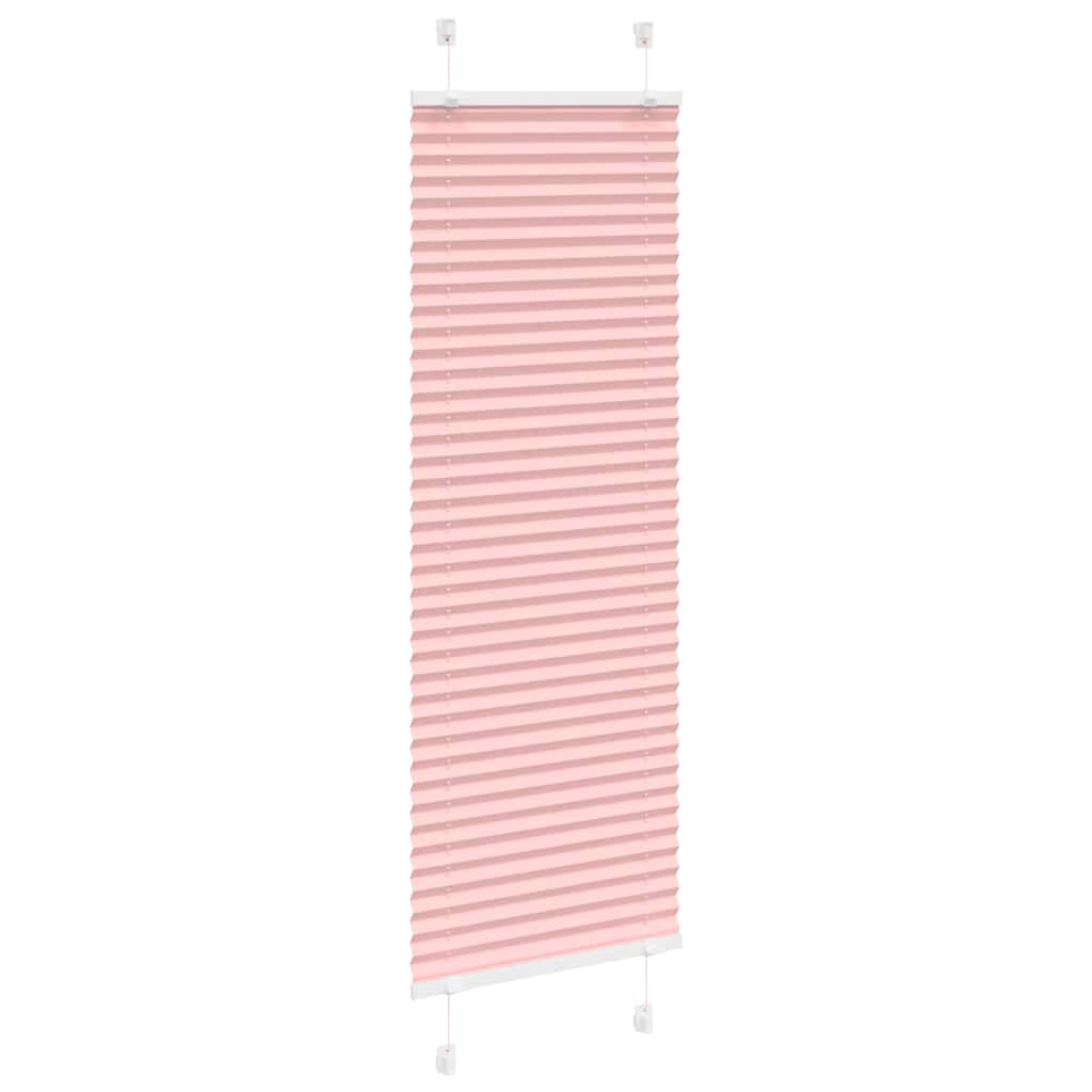 Rosa plissada cega 40x150 cm largura tecido 39,4 cm poliéster