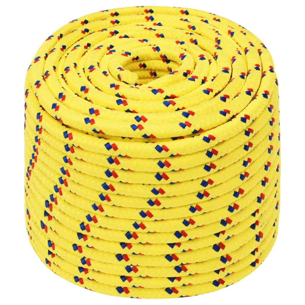 Corda de barco 12 mm 250 m polipropileno amarelo