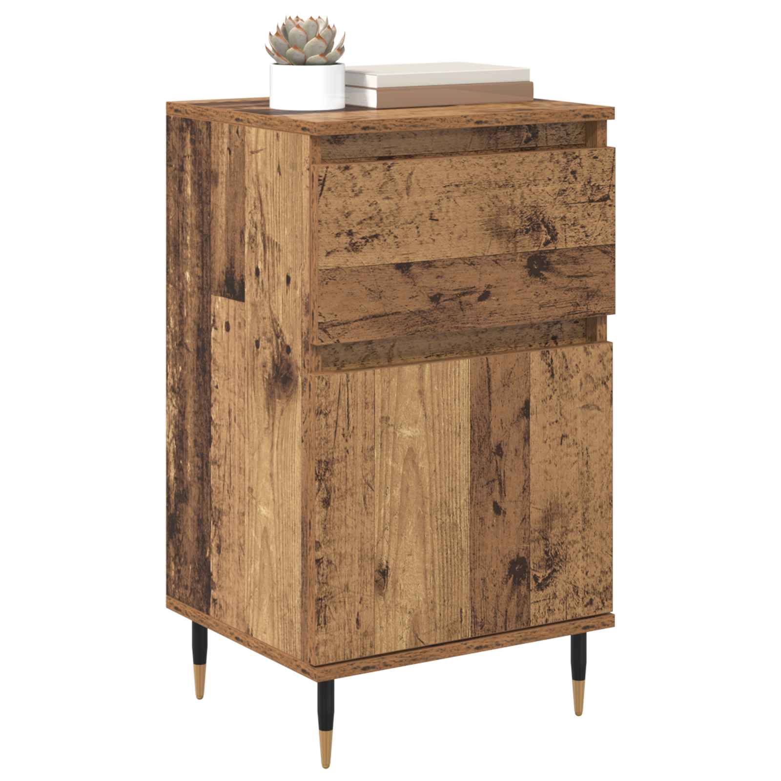 Buffet com gaveta madeira antiga 40 x 35 x 70 cm