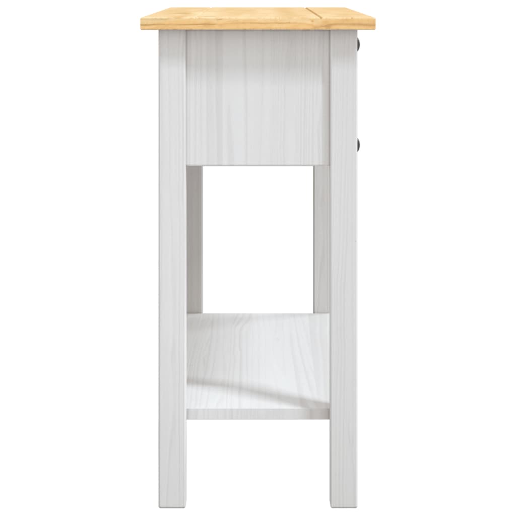 Mesa consola corona pinho mexicano 90x34,5x73 cm branco