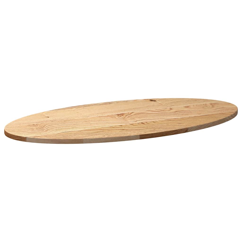 Tampo de mesa 100x50x2 cm madeira de carvalho maciça oval