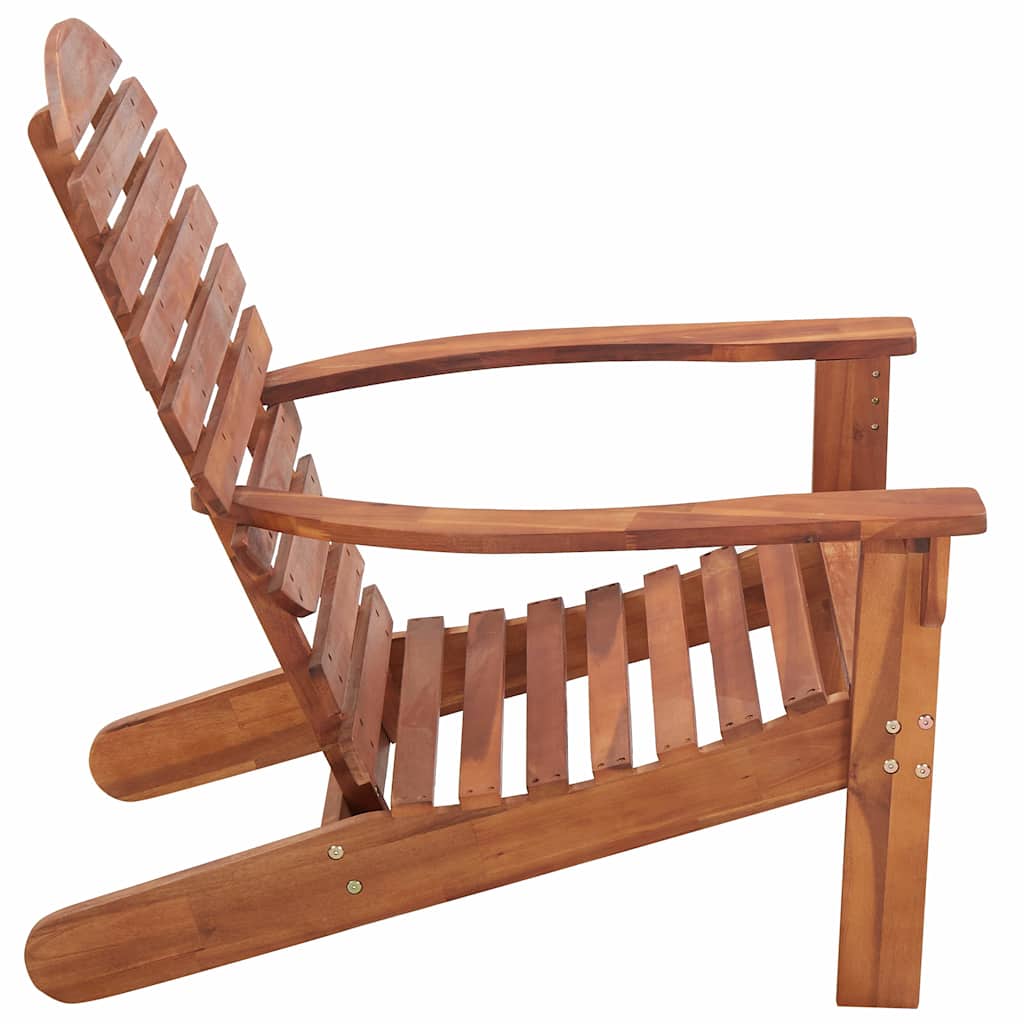 Cadeira adirondack em madeira de acácia maciça