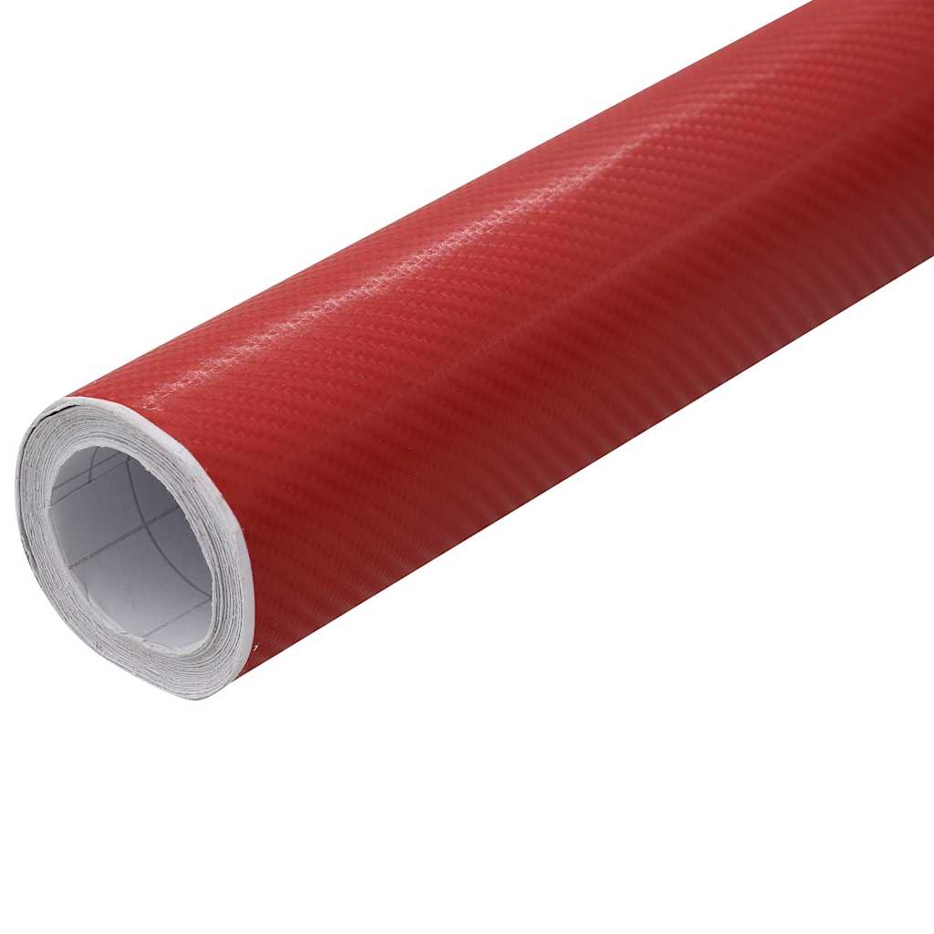 Película para carro 100x150 cm vermelho 4d