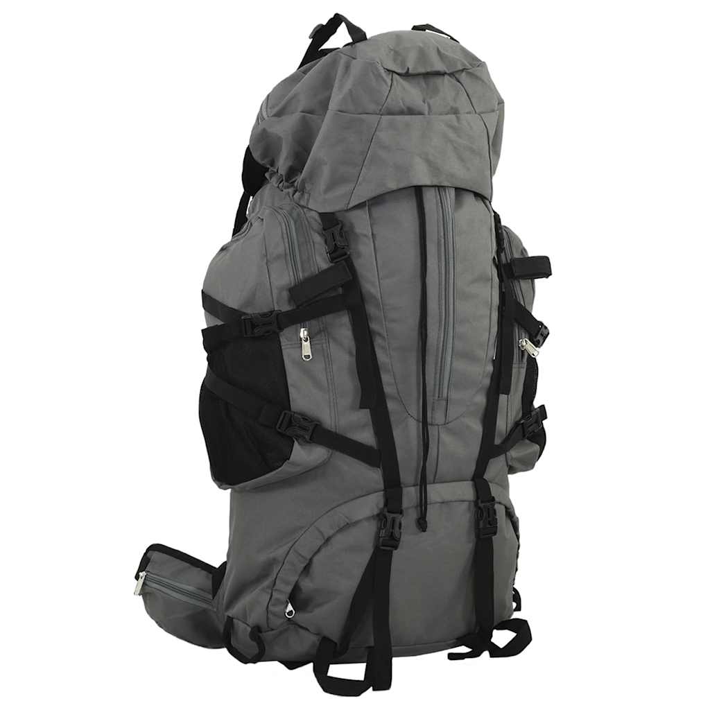 Mochila para caminhadas 100 l tecido oxford cinzento