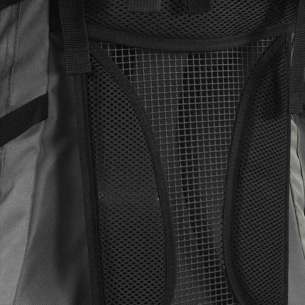Mochila para caminhadas 100 l tecido oxford cinzento