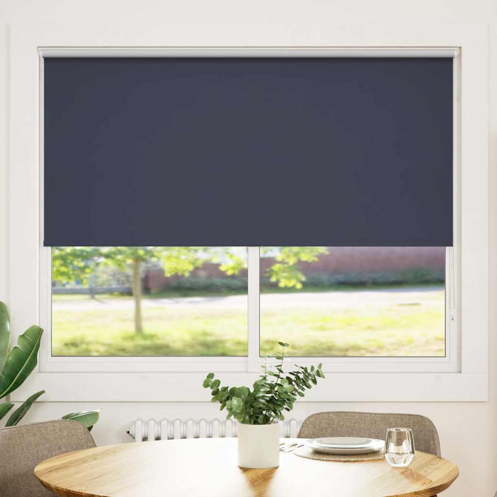 Cortina de rolo blackout, 144,4 x 175 cm, largura do tecido 140 cm, cor náutica.