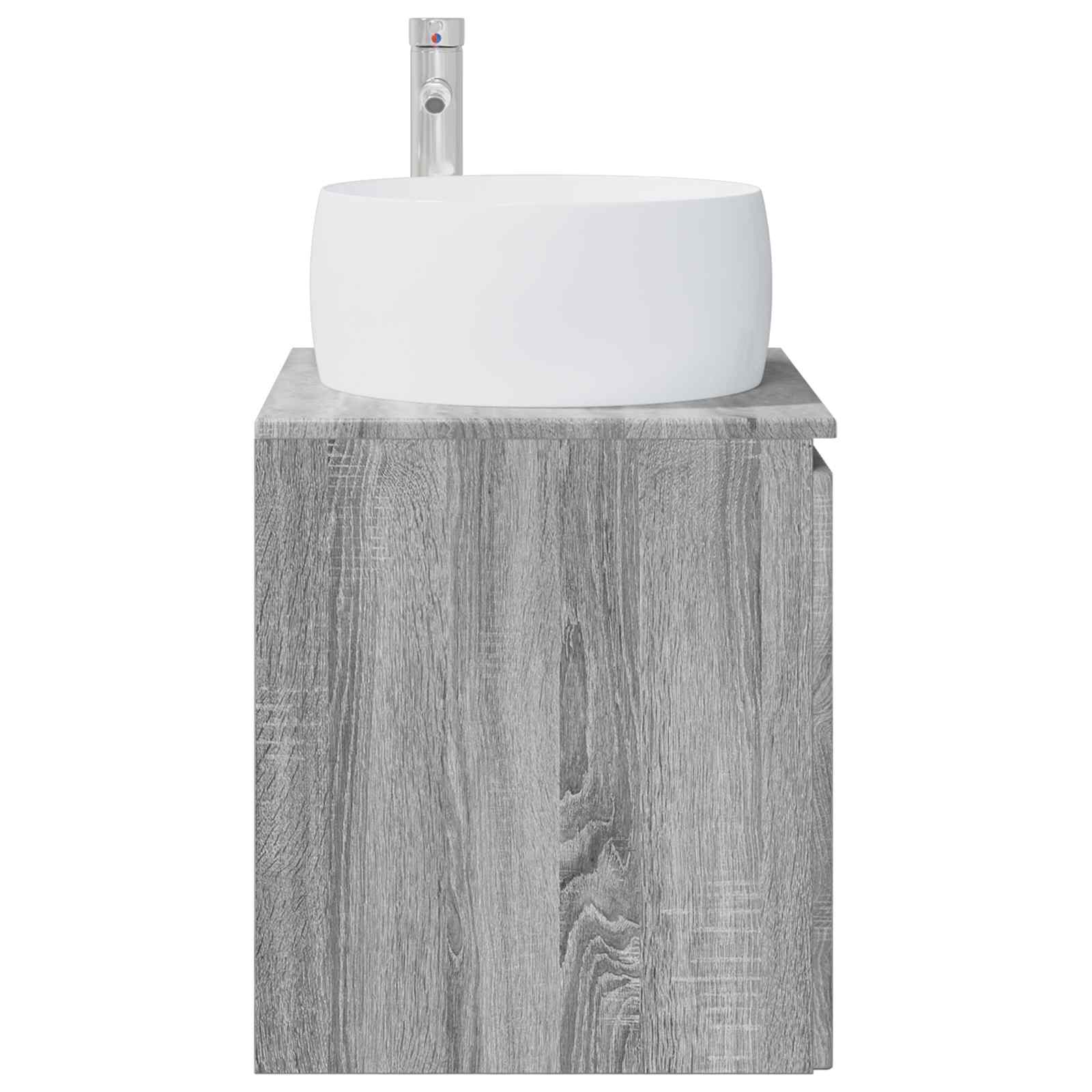 Vaidade com pia suspensa sonoma cinzento 49,5 x 44,5 x 66 cm