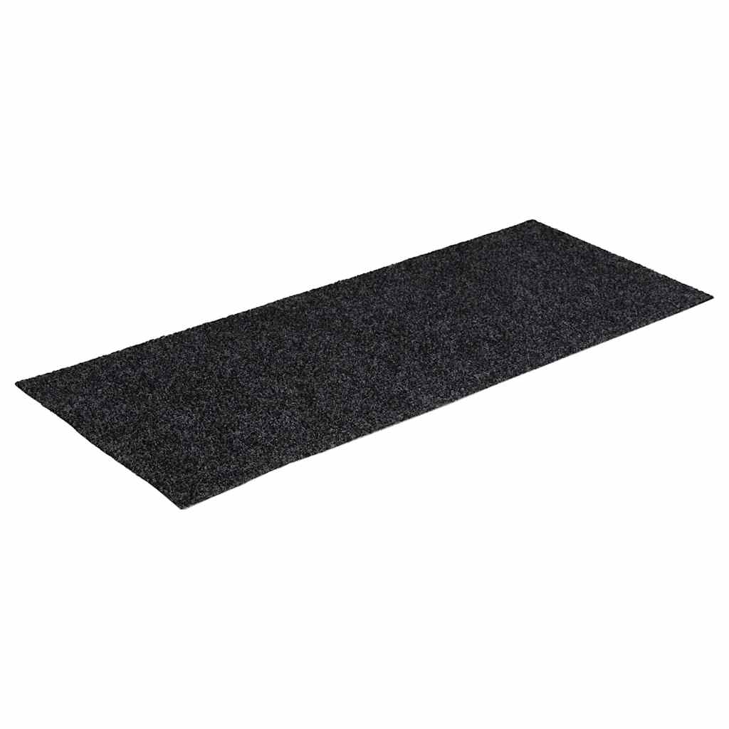 Tapetes de escada autoadesivos 30 peças 60x25 cm cinzento escuro retangulares