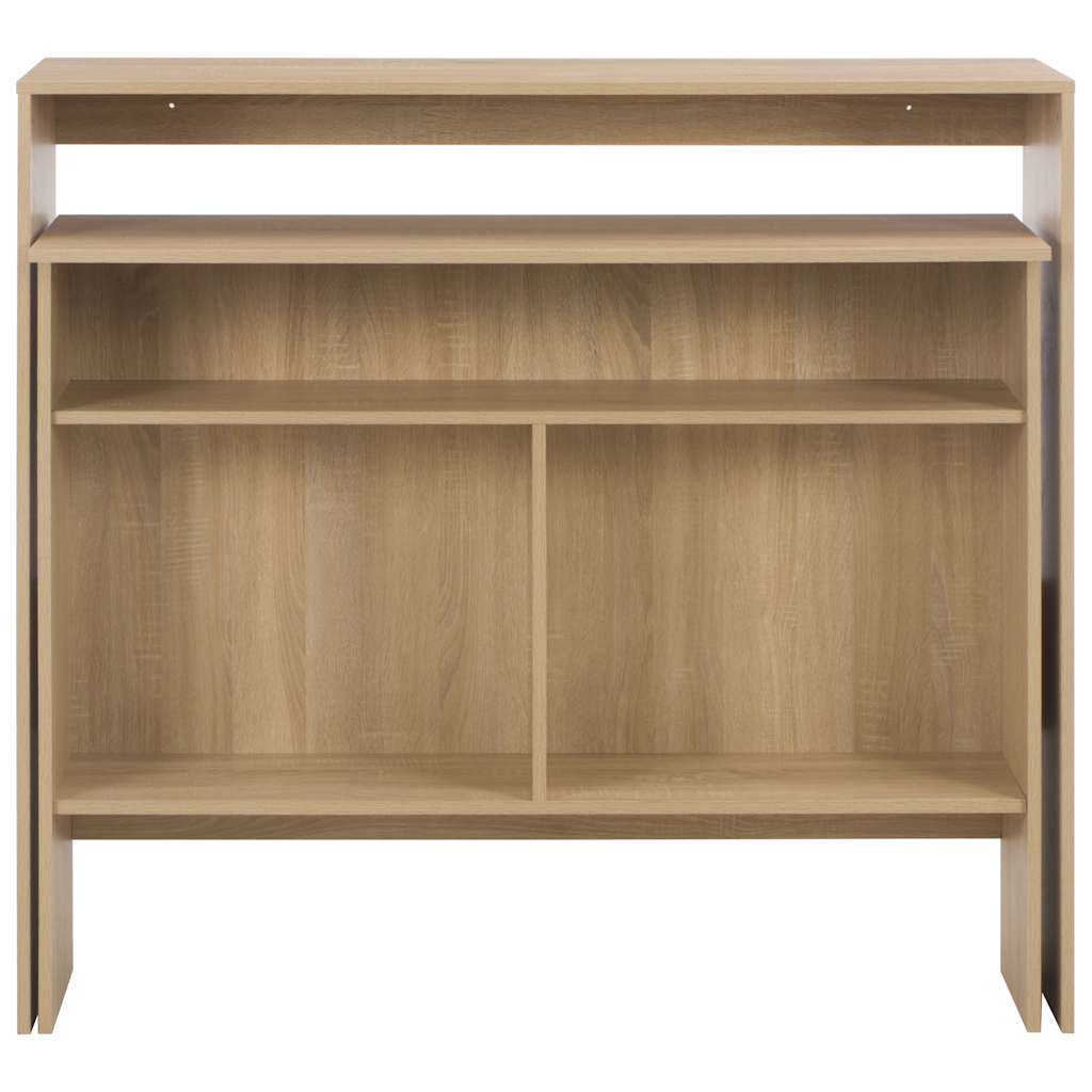 Mesa de bar com 2 tampos carvalho 130x40x120 cm