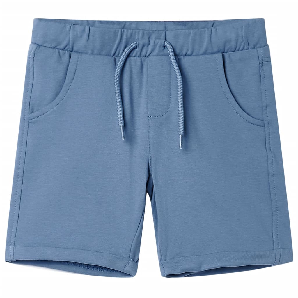 Calções de criança com cordão azul-escuro 140