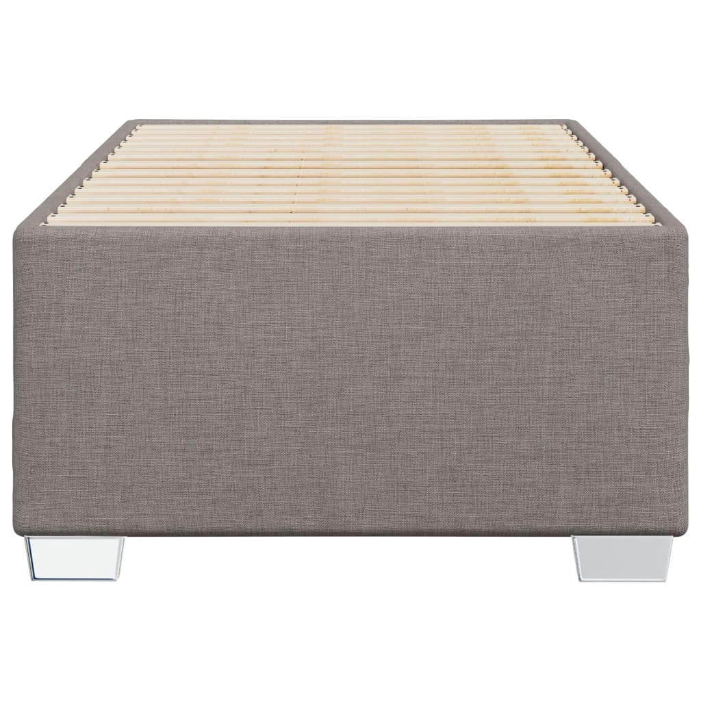 Estrutura cama sem colchão 90x200 cm tecido cinza-acastanhado