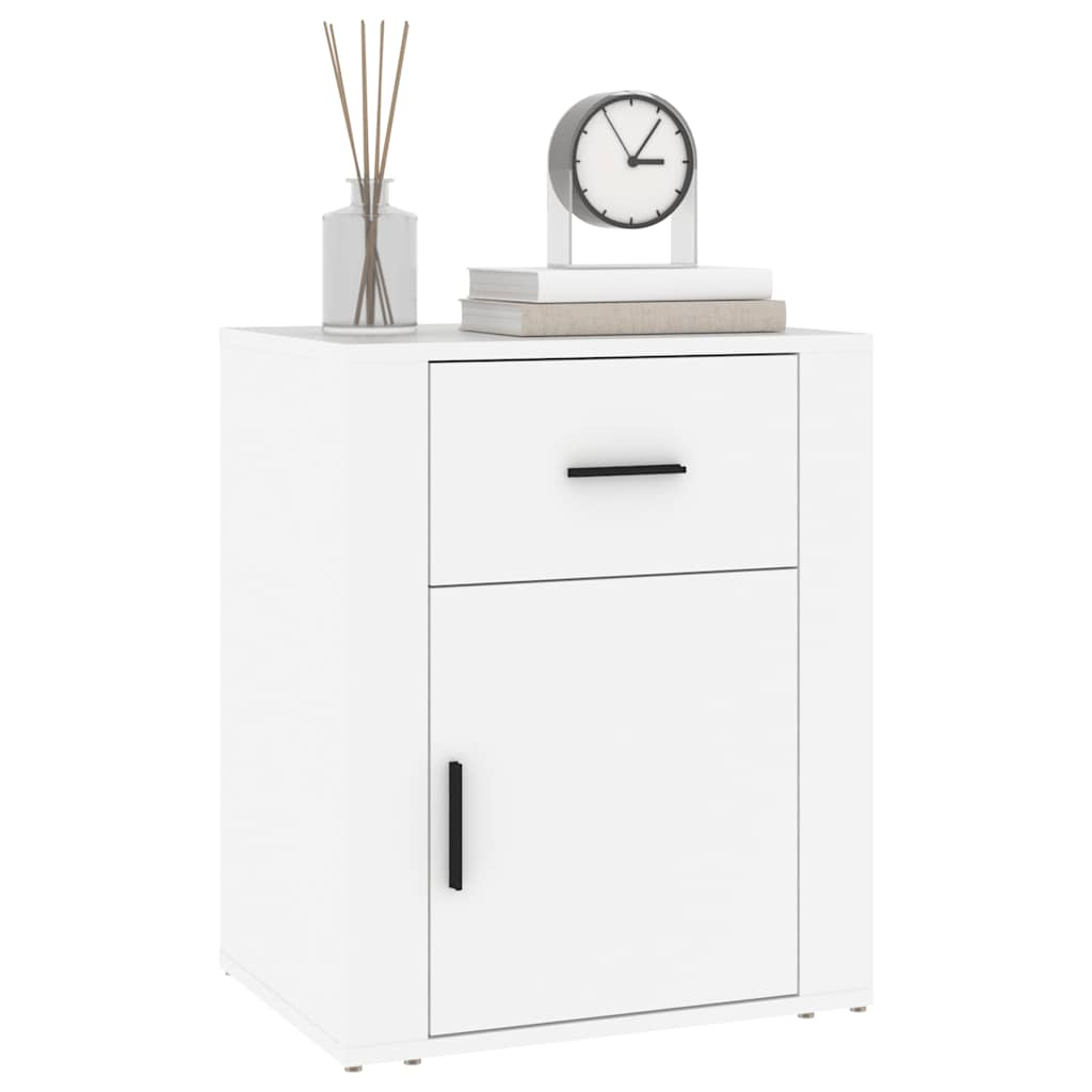 Mesa de cabeceira 50x36x60 cm derivados de madeira branco