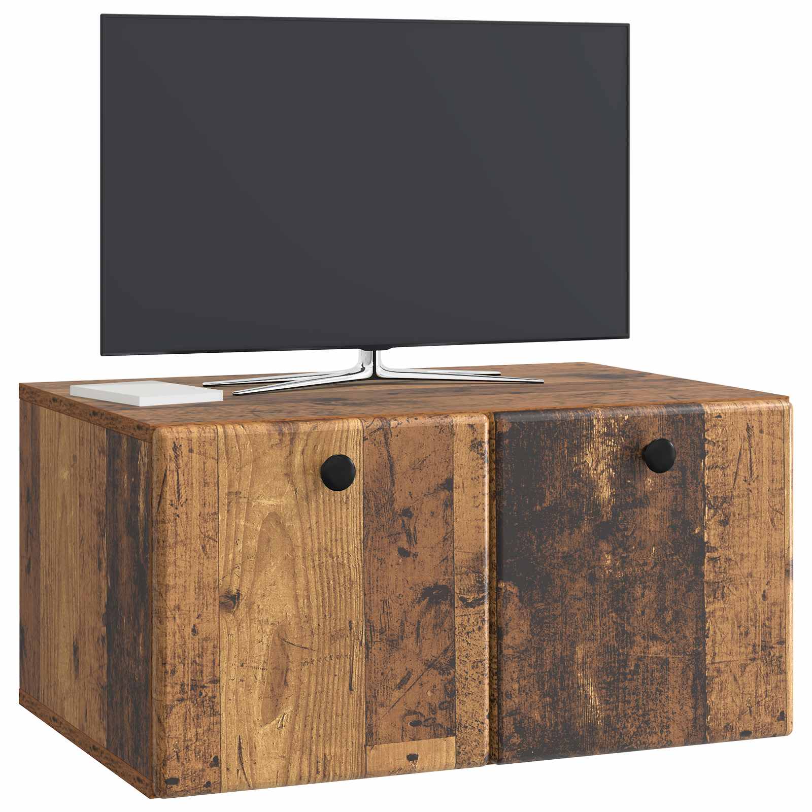 Gabinete de TV de parede 59,5 x 41 x 30 cm madeira antiga