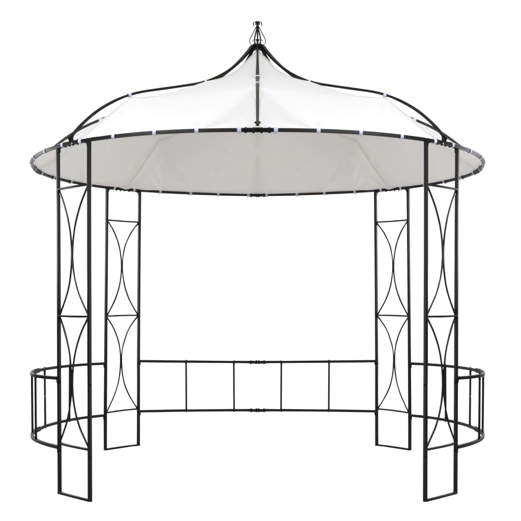 Gazebo redondo 300x290 cm branco