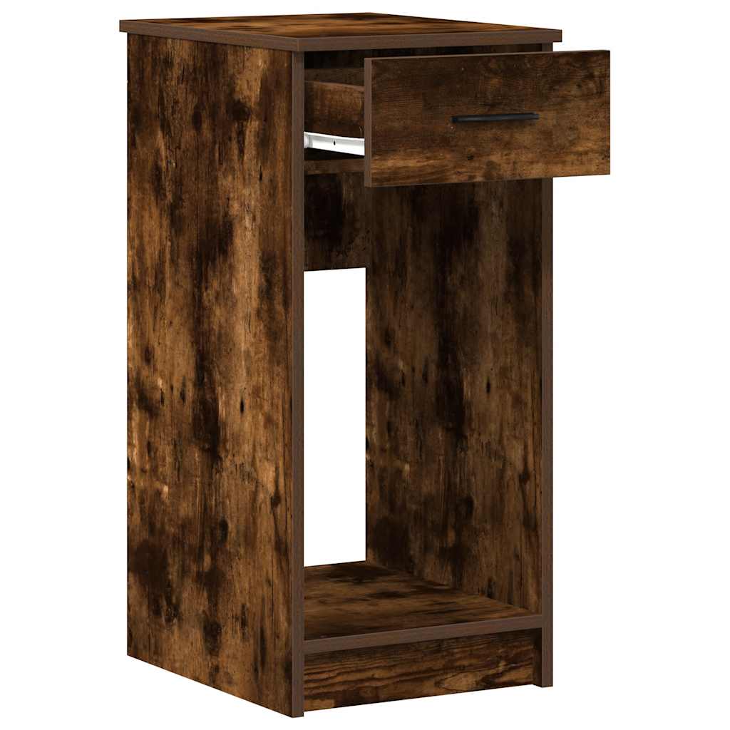 Suporte torre computador com gaveta 35x45x77 cm carvalho fumado