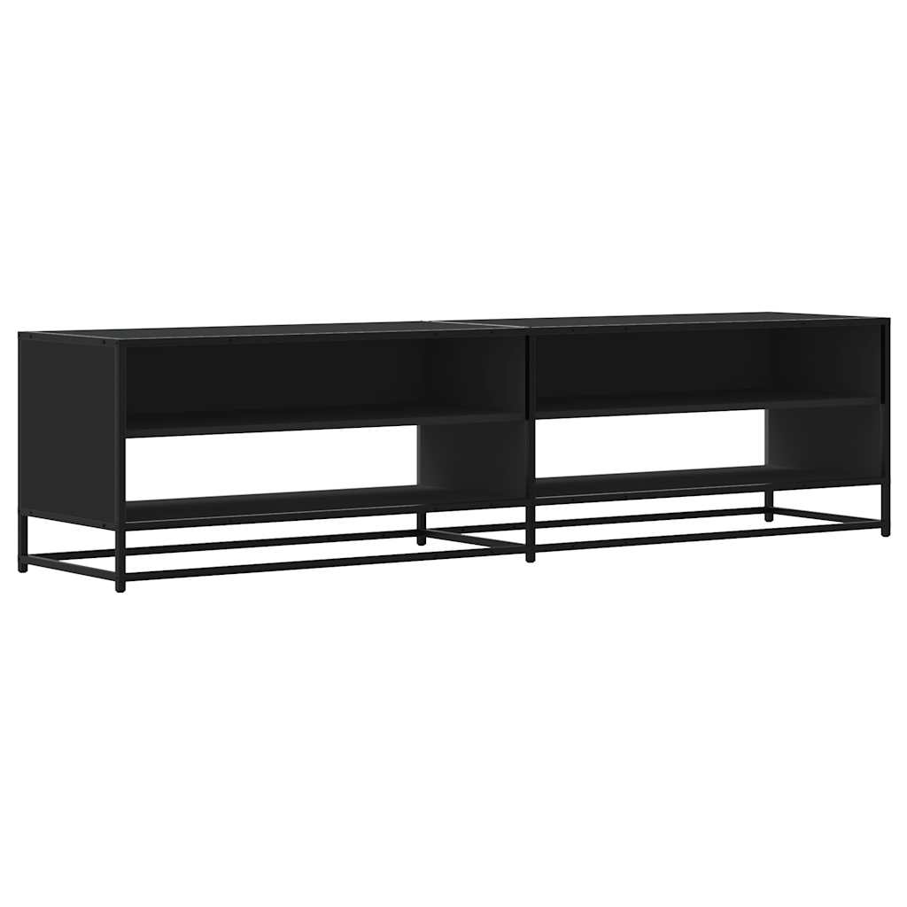 Móvel de TV 180,5x40x46 cm derivados de madeira preto