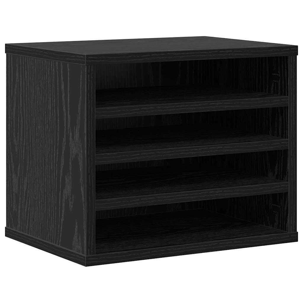 Organizador de mesa carvalho preto 36 x 26 x 29,5 cm