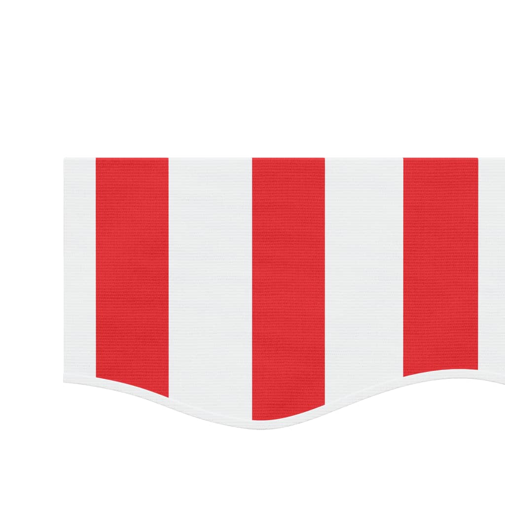 Tecido de substituição para sanefa de toldo 300 cm riscas vermelho/branco