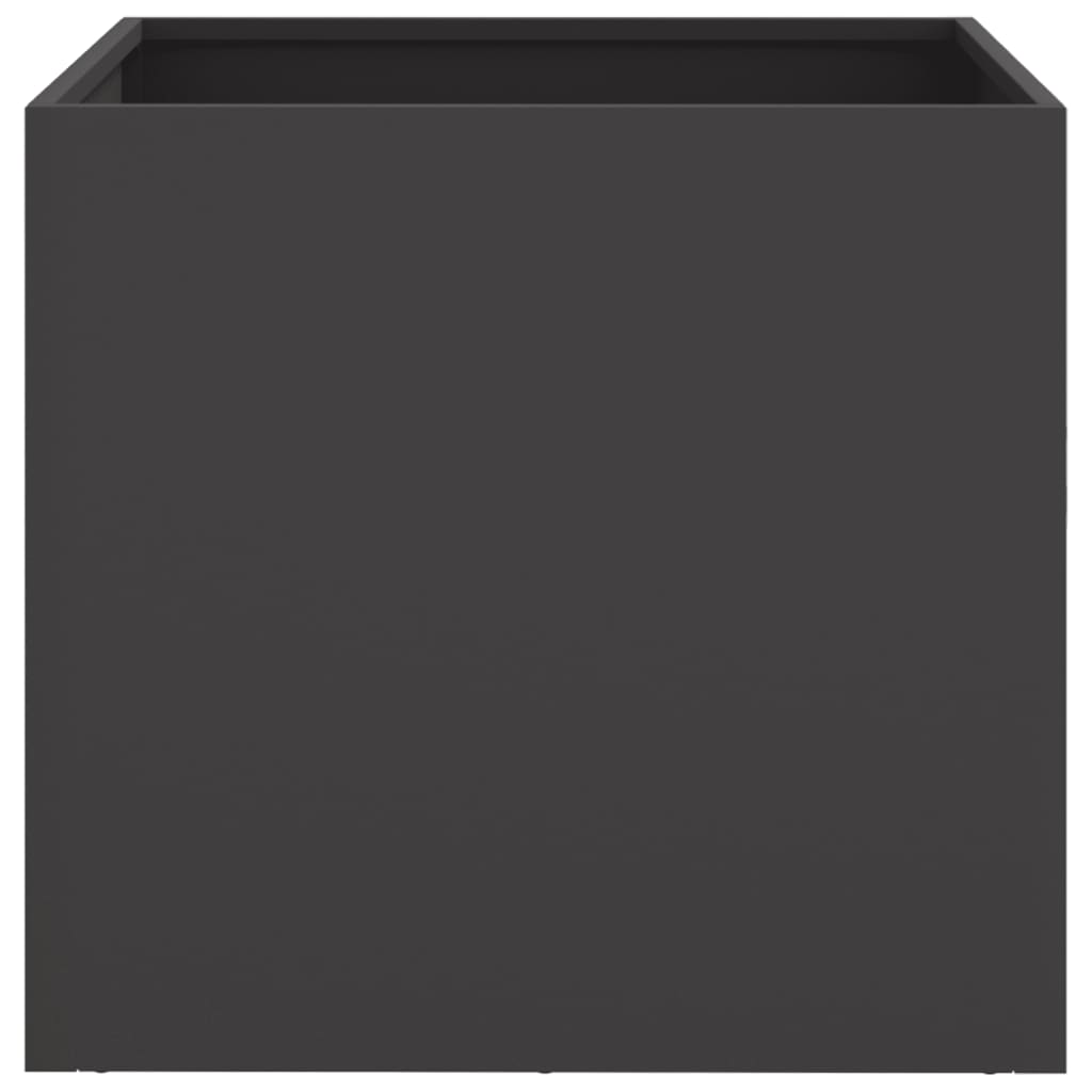Vaso/floreira 49x47x46 cm aço preto