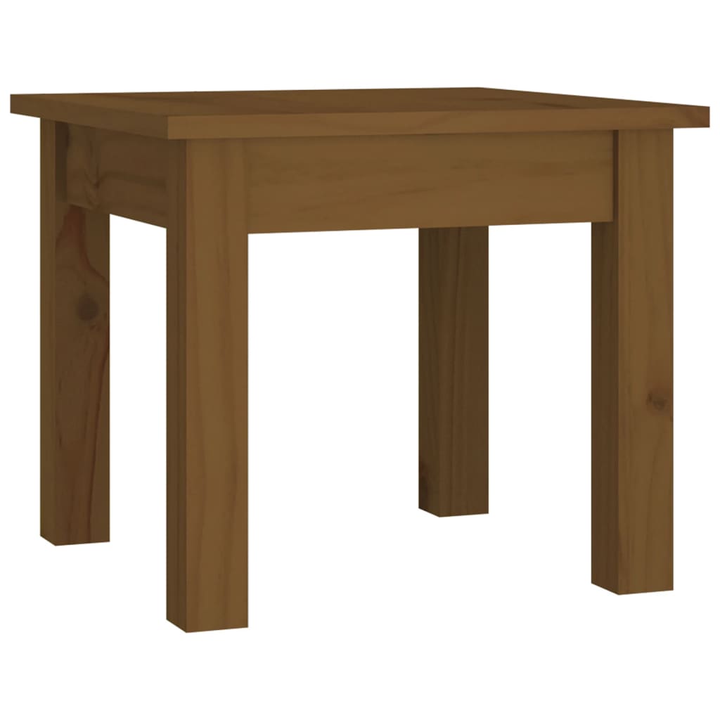 Mesa de centro 35x35x30 cm pinho maciço castanho mel