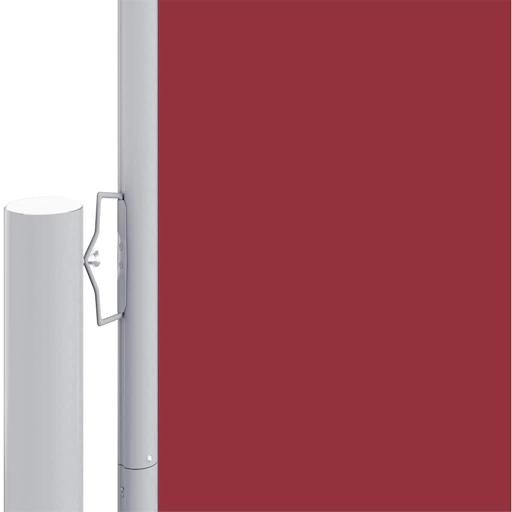 Toldo lateral retrátil 117x1200 cm vermelho