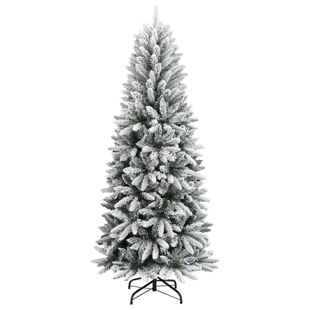 Árvore de natal artificial com neve PVC & PE 210 cm