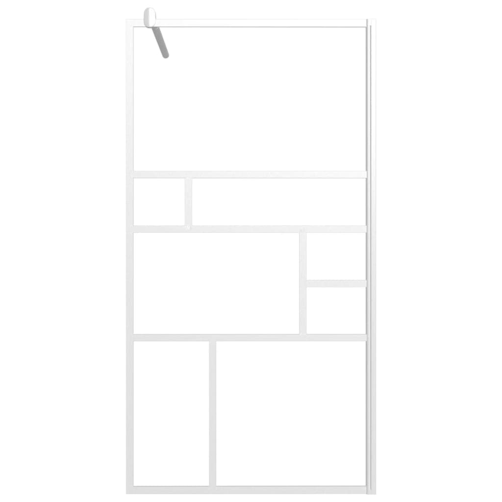Divisória de chuveiro 115x195 cm vidro esg branco