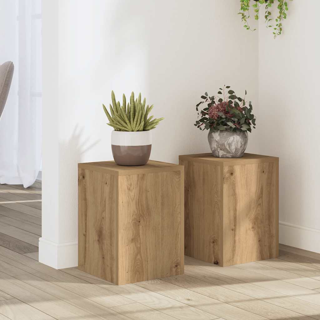 Suportes p/ plantas 2 pcs 25x25x35 cm derivados de madeira