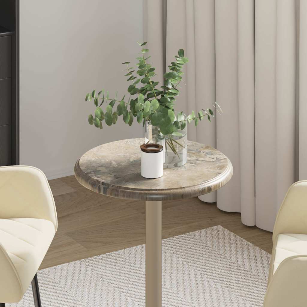 Tampo de mesa ø40x2,5 cm mármore cinzento