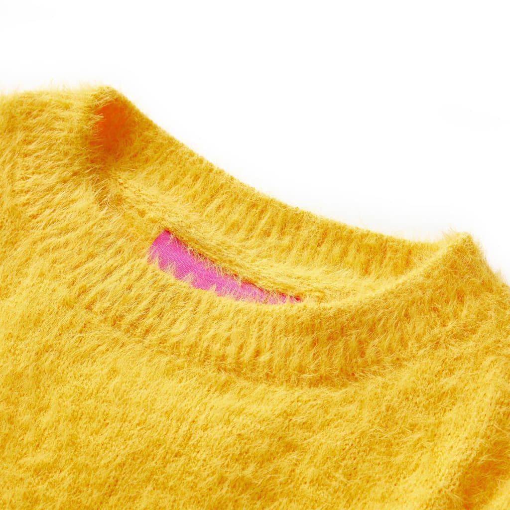 Camisola de malha para criança cor ocre-escuro 104