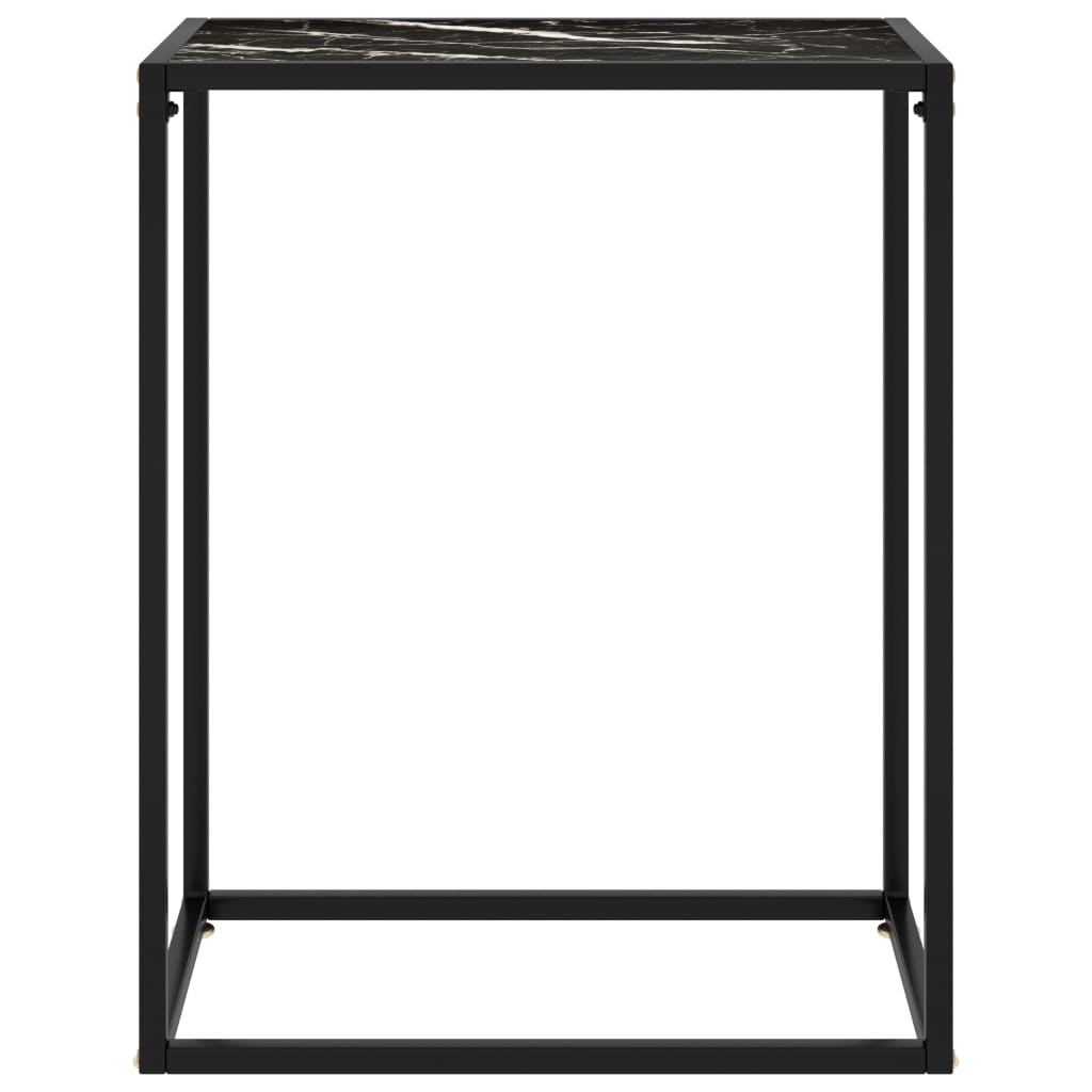 Mesa consola 60x35x75 cm vidro temperado preto