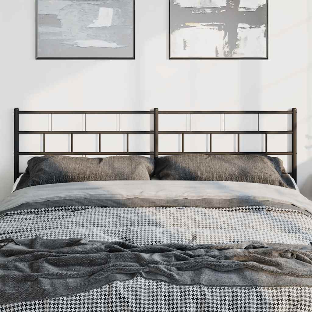Cabeceira de substituição 193 cm metal preto