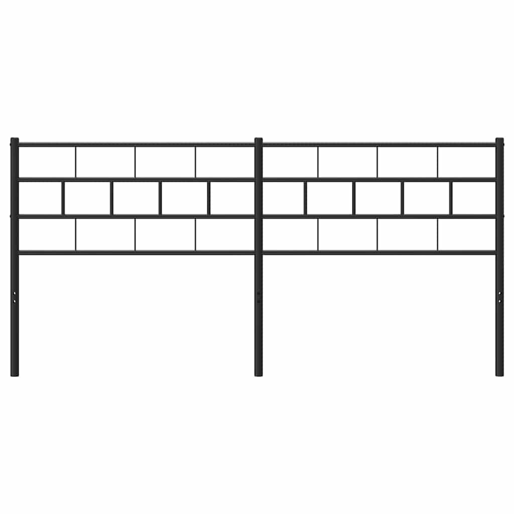 Cabeceira de substituição 193 cm metal preto