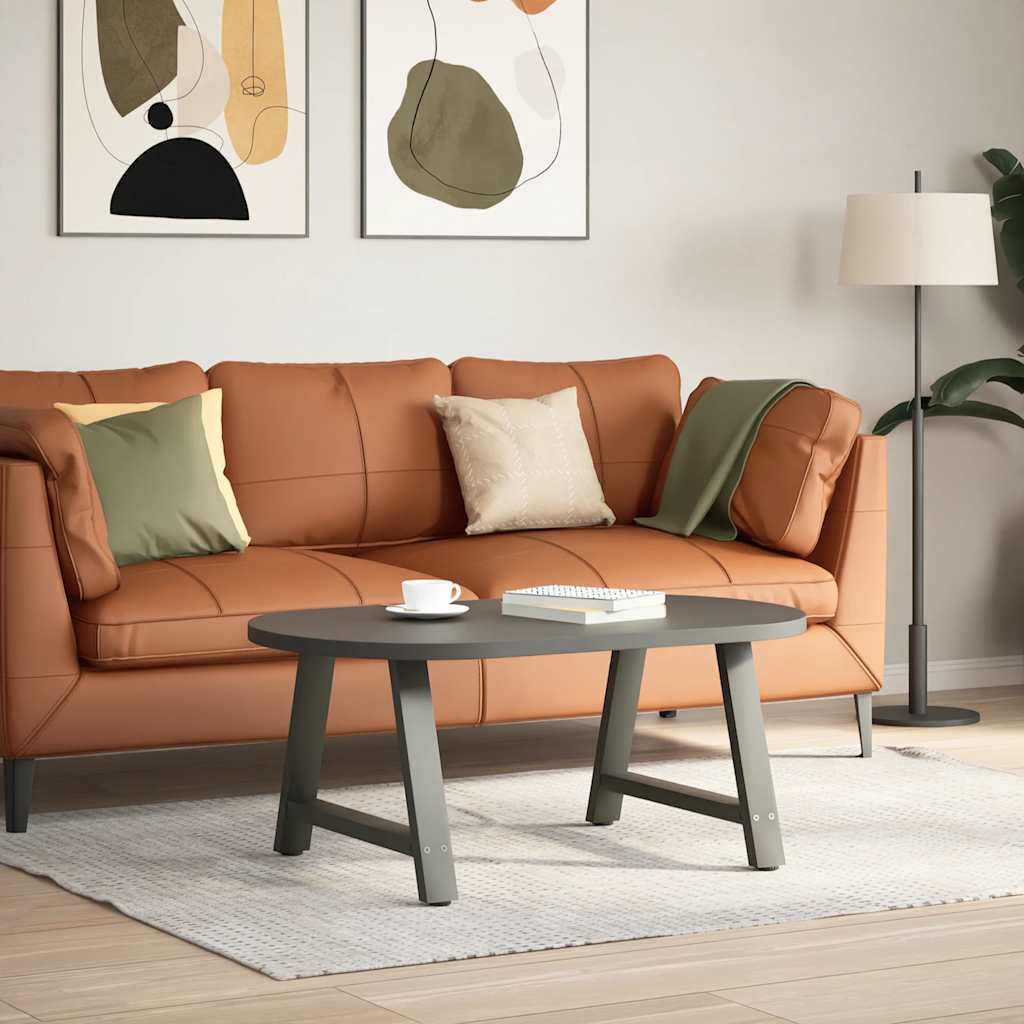 Pés para mesa de centro em formato a, 2 peças, antracite, 70x (42-43) cm, aço