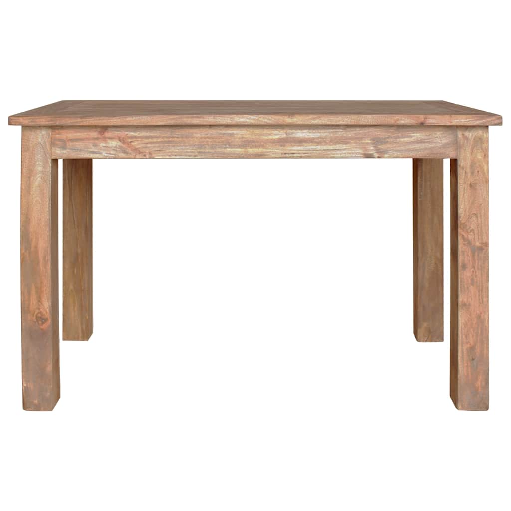 Mesa de jantar madeira de mogno maciça 120x60x77 cm