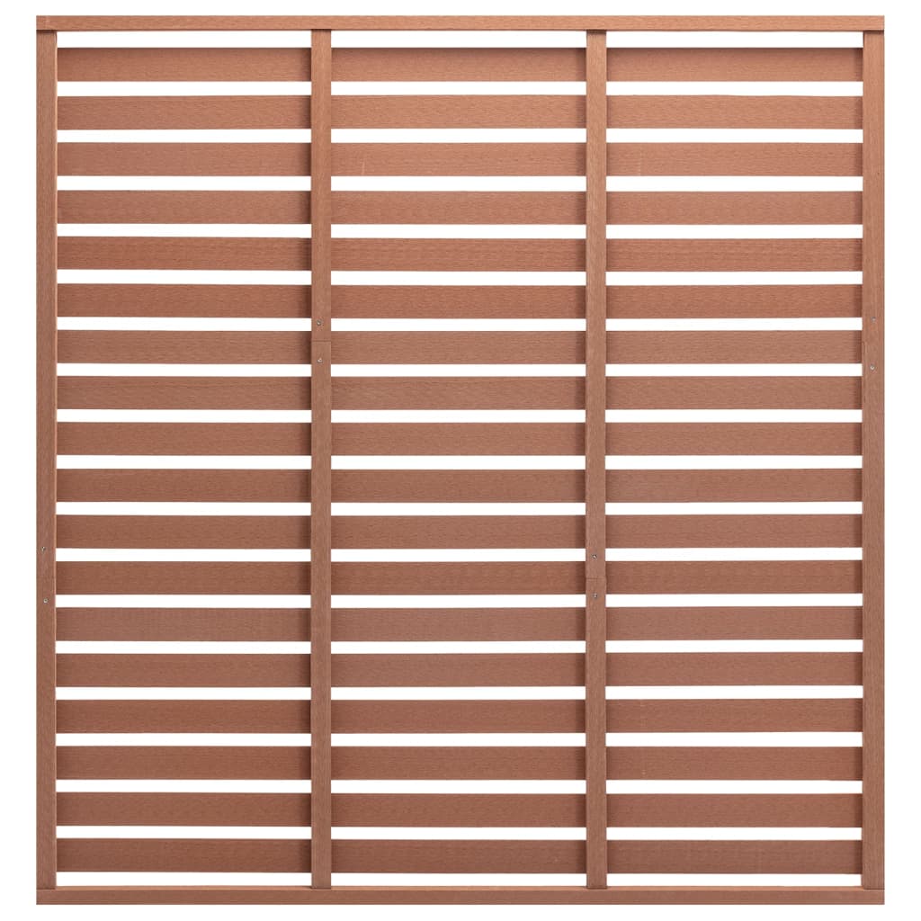 Painel de vedação 180x180 cm wpc castanho