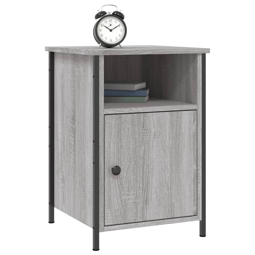 Mesa de cabeceira 40x42x60 cm derivados madeira cinzento sonoma