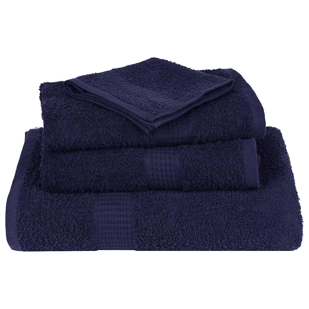 Toalhas mãos frogn 2 pcs 50x100 cm 360 g/m² azul marinho