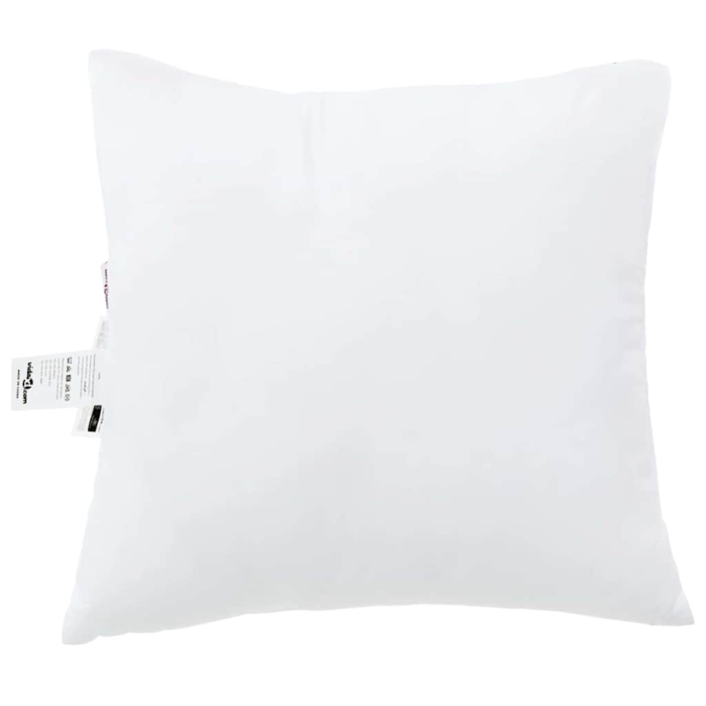 Almofada com travesseiro branco 61 x 41 x 20 cm poliéster