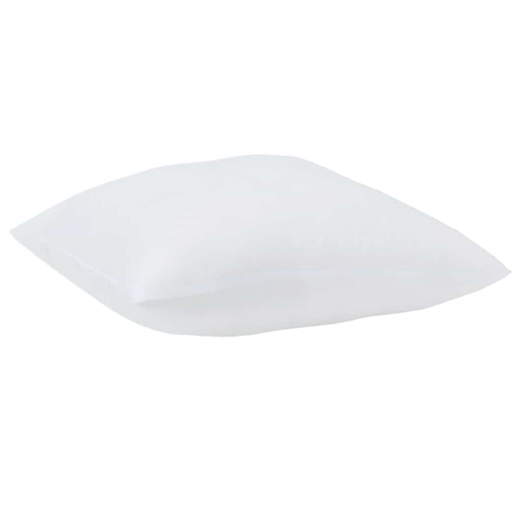 Almofada com travesseiro branco 61 x 41 x 20 cm poliéster