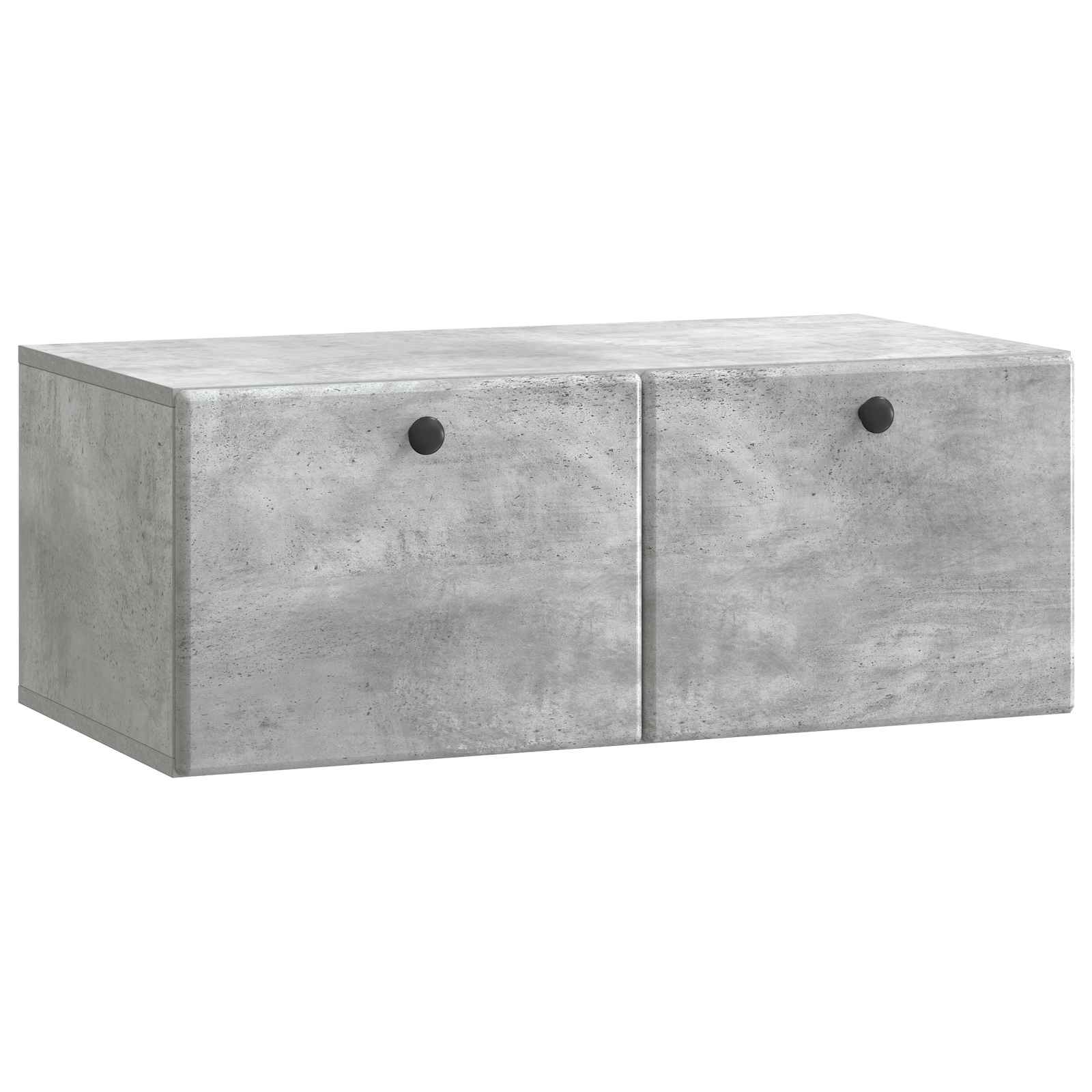 Gabinete de TV de parede 78,5 x 41 x 30 cm cinzento cimento