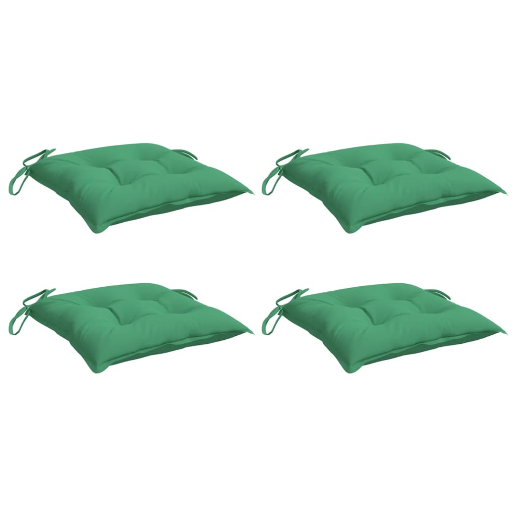 Almofadões para móveis de paletes 4 pcs tecido oxford verde
