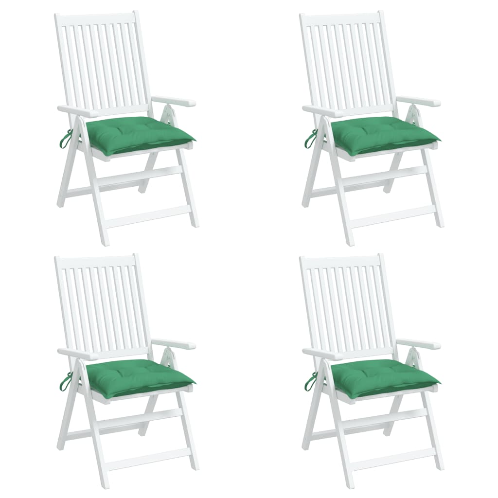 Almofadões para móveis de paletes 4 pcs tecido oxford verde
